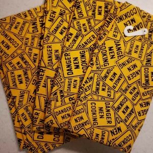 Danger men cooking napkins